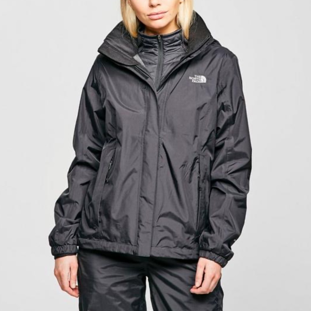 North Face Womens Hyvent Black Windbreaker (size large)